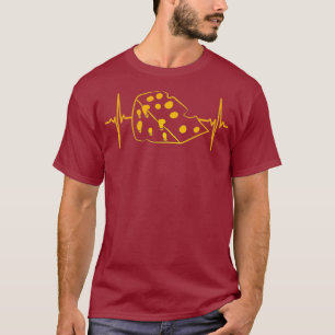 T-shirt Fromage Wedge Heartbeat Grillé Dairy Farming _16