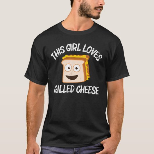 T-shirt Fromages Grillés Pour Filles Grillant (Devant)