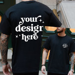 T-shirt Front and Back Design Custom Logo Personalized<br><div class="desc">This Front and Back Design Custom Logo Personalized T-shirt is the perfect way to showcase your brand with a professional touch. Featuring customizable front and back design options, you can easily add your company or team logo to make a statement. Whether you're looking for personalized business shirts for men or...</div>