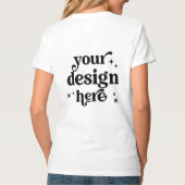 T-shirt Front and Back Design Custom Logo V-Neck (Dos)