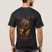T-shirt (Front And Back) WTF Is A Kilometer Funny  Eagle (Dos)