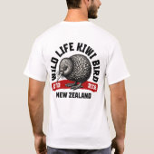 T-shirt Front & back Design : Kiwi Bird - New Zealand Styl (Dos)