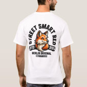 T-shirt Front & back Design : Street Smart Red Fox - Berli (Dos)