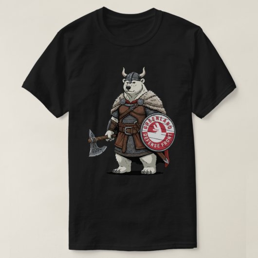 T-shirt Front de défense de Groenland (Design devant)