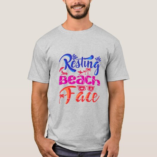 T-shirt front de mer reposant (Devant)