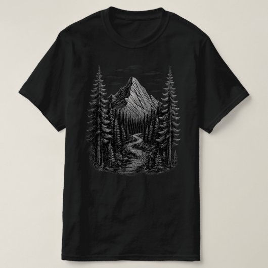T-shirt Frontier Pulse — S'élever au-delà des sommets (Design devant)