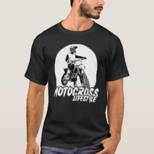 T-shirt Frontier Vintage Motocross Dirtbike Retro Biker Cl