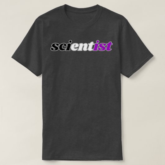 T-shirt frontière asexuée scientifique (Design devant)