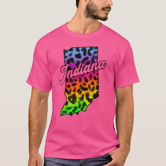 T-shirt Frontière de l'État de l'Indiana (Devant)