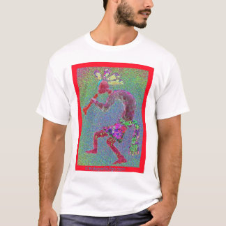 T-SHIRT FRONTIÈRE ROUGE ROUGE MYSTIQUE DE KOKOPELLI