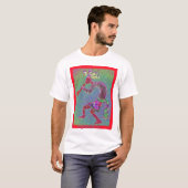 T-SHIRT FRONTIÈRE ROUGE ROUGE MYSTIQUE DE KOKOPELLI (Devant entier)