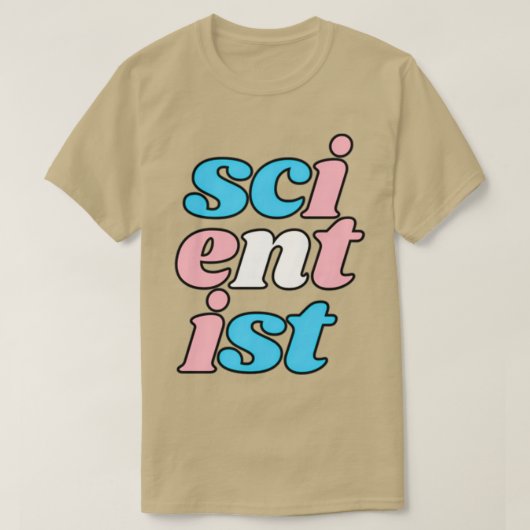 T-shirt frontière verticale transscientifique (Design devant)