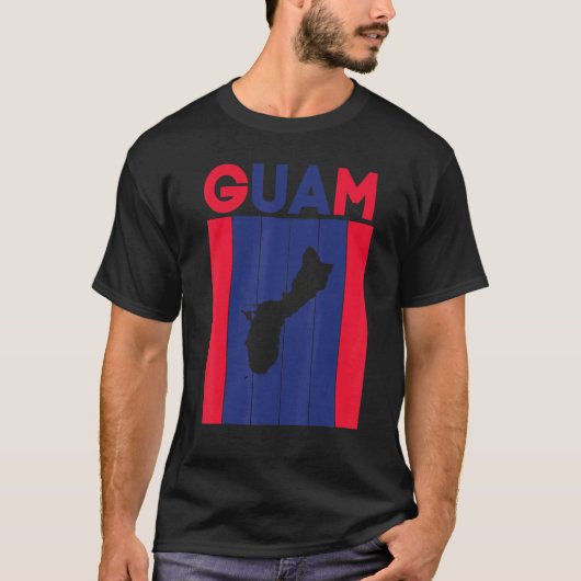 T-shirt Frontières du pays de Guam (Devant)