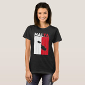 T-shirt Frontières du pays de Malte (Devant entier)