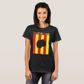 T-shirt Frontières du pays Macédoine (Devant entier)