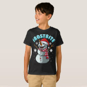 T-shirt Frostbite Snowman Vampire Noël Funky Noël (Devant entier)