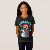 T-Shirt Frostbite Snowman Vampire Noël Funky Noël (Devant entier)