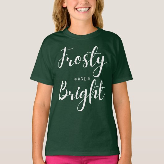 T-shirt Frosty & Bright Christmas (Devant)