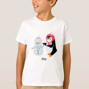 T-shirt Frosty le bonhomme de neige et le pingouin