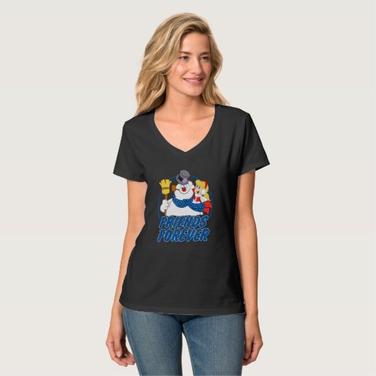 T-shirt Frosty Les Amis Du Snowman Pour Toujours (Devant entier)