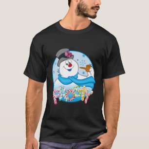 T-shirt Frosty Les Lettres Bonbons De Neige Portrait