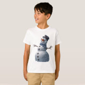 T-shirt Frosty pour enfants Snowman (Devant entier)