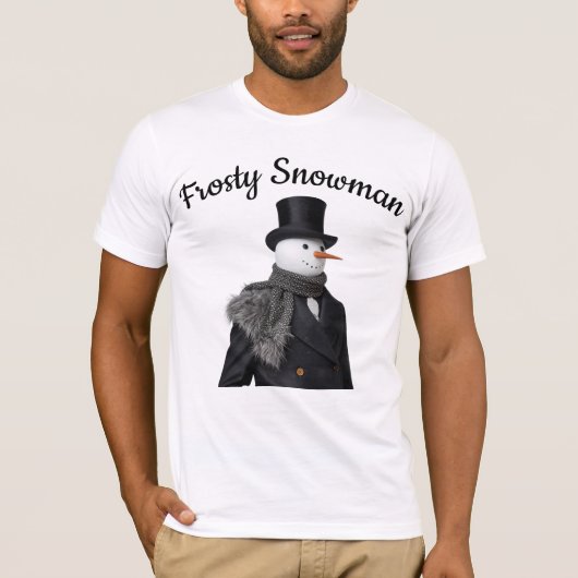 T-shirt Frosty Snowman Simple Elegant Chirstmas Snowman  (Devant)