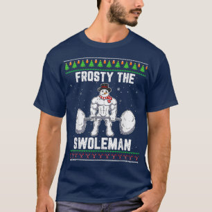 T-shirt Frosty Swoleman Vilain Sweater de Noël Funny S