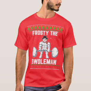 T-shirt Frosty Swoleman Vilain Sweater de Noël Funny S