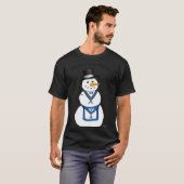 T-shirt Frosty The Snowman Funny Masonic Holiday Christmas (Devant entier)