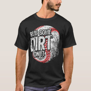 T-shirt Frotter Un Peu De Cru Sur Elle Conception Softball
