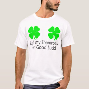 T-shirt Frottez mes shamrocks pour la bonne chance