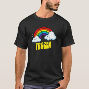 T-shirt Frozen Cute Sarcastic Retro Vintage 80's Rainbow