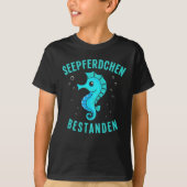 T-shirt Frühschwimmer Seepferdchen bestanden Schwimmen (Devant)