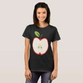 T-shirt Fruit Apple Half Slice Trendy Halloween Fruits Cos (Devant entier)