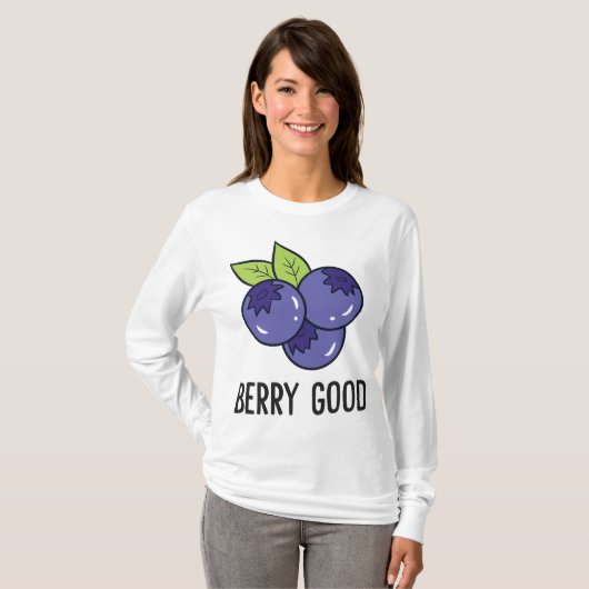 T-shirt Fruit aux bleuets Berry Good Blueberry Fruit Love (Devant entier)