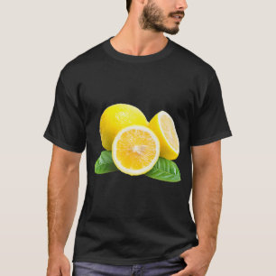 T-shirt Fruit Citron Imprimer Sur Un Premiu Graphique Jaun