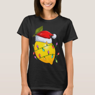 T-shirt Fruit citron lover Noël Noël Chapeau citron Noël