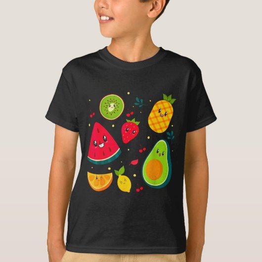 T-shirt Fruit Costume Sweet Tea Fruit Salad Men Women Coup (Devant)