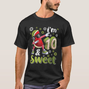 T-shirt Fruit de 10 ans Pastèque Fruit d'anniversaire Fill