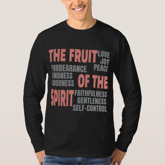 T-shirt Fruit de foi chrétienne de l'Esprit Bible Scriptur (Devant)