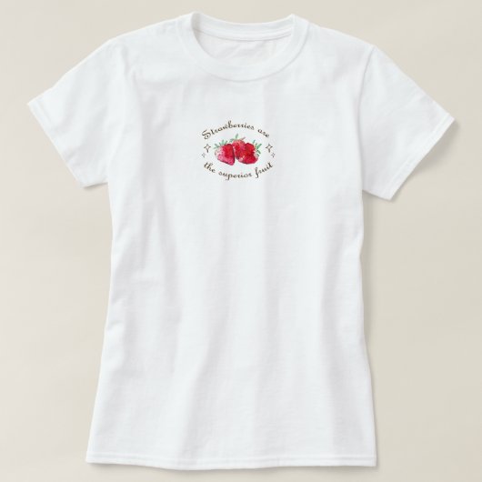T-shirt Fruit de fraise rouge sucré frais (Design devant)