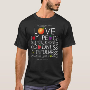 T-shirt Fruit De L'Esprit Galates 522 Bible Verse Chri