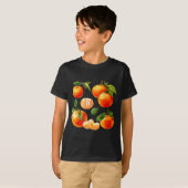 T-shirt Fruit de mandarine frais (Devant entier)