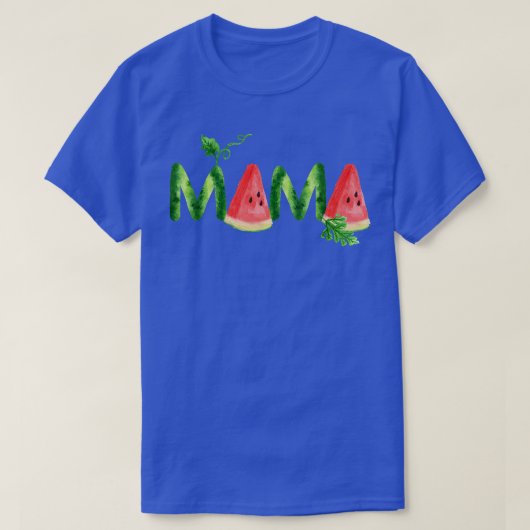T-shirt Fruit de pastèque Meilleur Maman Jamais Végétarien (Design devant)