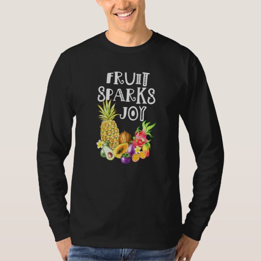 T-shirt Fruit Éclate de Joie Fruits Entiers À Base de Plan (Devant)