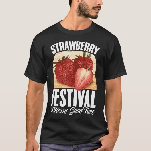 T-shirt Fruit Fraise Fraise Fraises Fruit Lover (Devant)