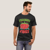 T-shirt Fruit Fraise Fraises Végétalien (Devant entier)