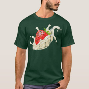 T-shirt Fruit fraise Splash Lait Végétarien Japonais A