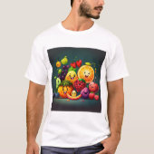 T-shirt fruit heureux t couple beau cadeau (Devant)